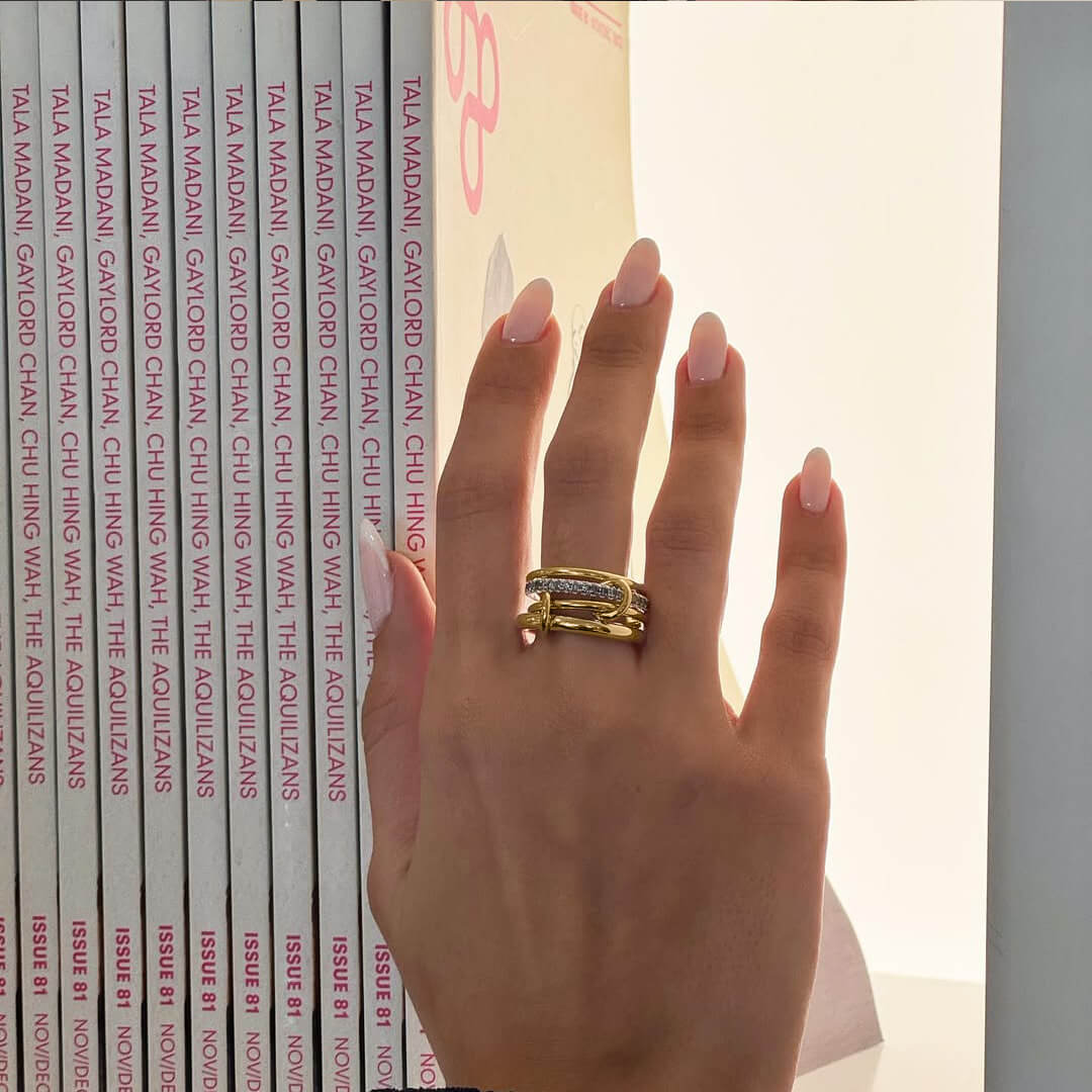 ZEYA - Ivana Minimalist Four Stacked Ring