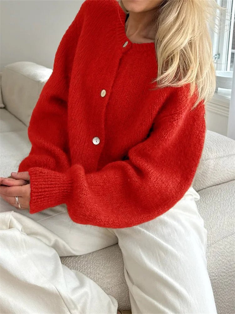 ZEYA - Jasmine Fuzzy Knit Cardigan