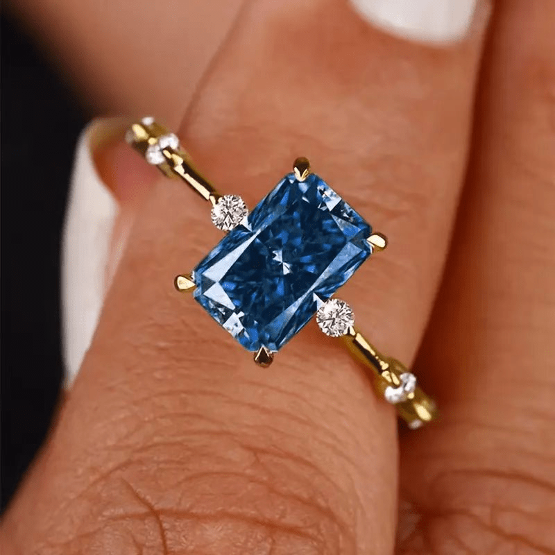 ZEYA - Jasmine Square Zirconia Ring