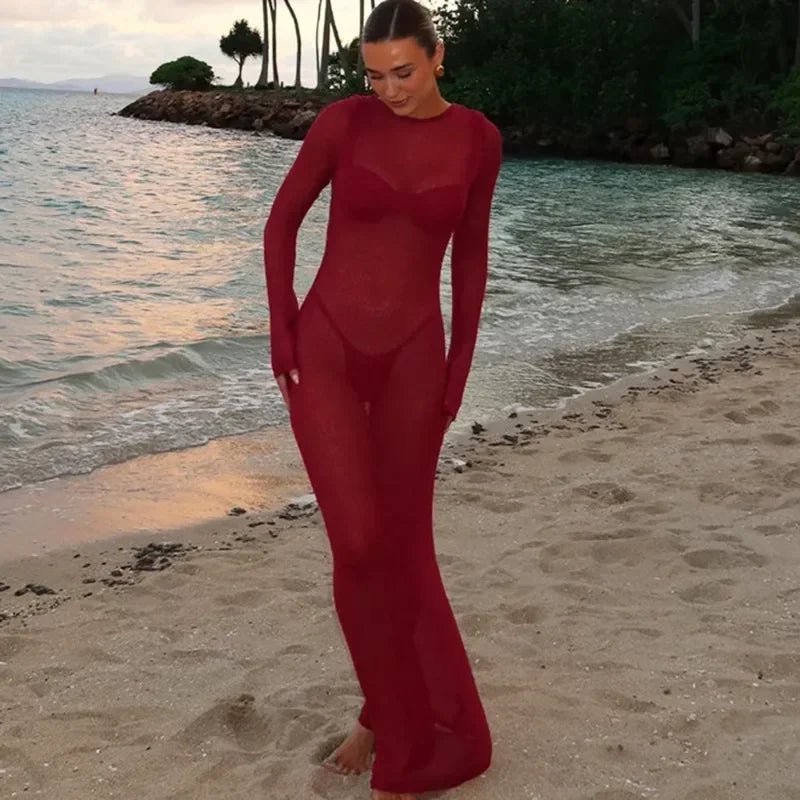 ZEYA - Josephine Hollow-Out Knit Beach Dress