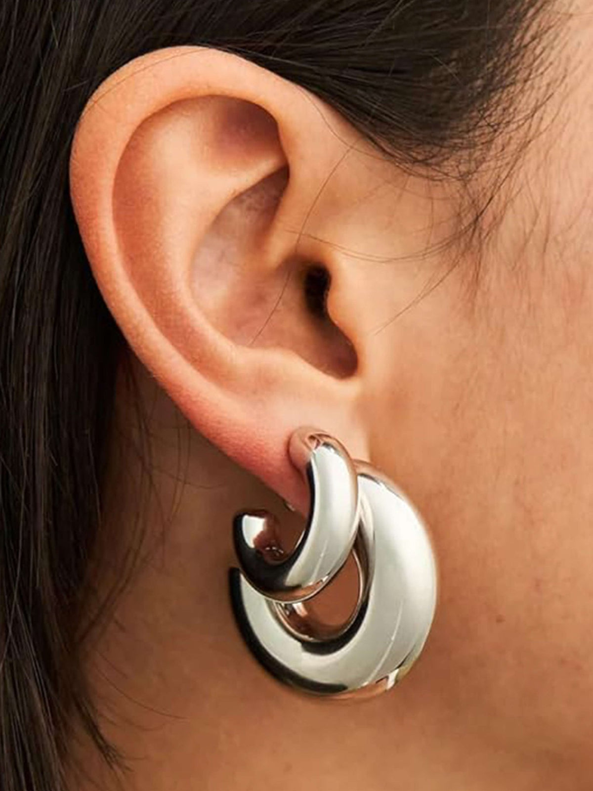 ZEYA - Kallie Gold Chunky Hoop Earrings