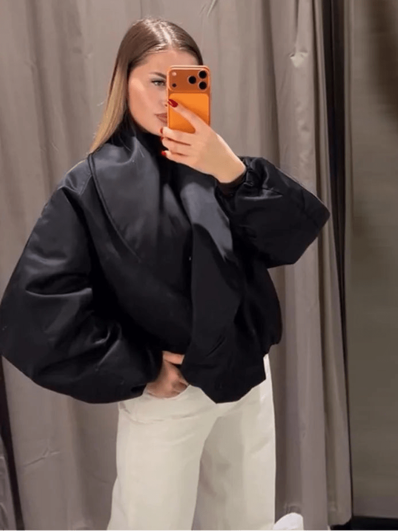 ZEYA - Kelly Oversized Bomber Jacket
