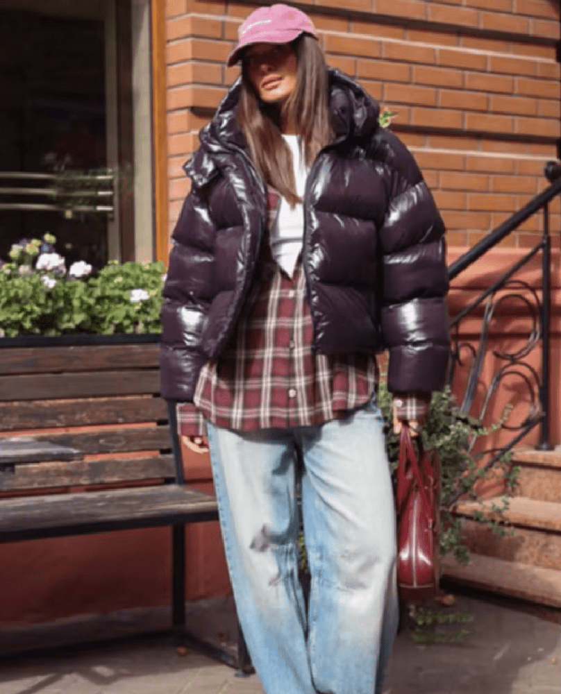 ZEYA - Lara Hooded Glossy Puffer Jacket