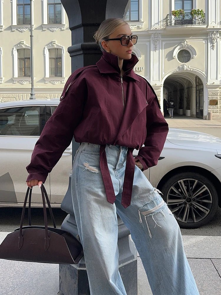 ZEYA - Liana Loose Fit Bomber Jacket