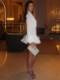 Lillian Chiffon Ruffled Dress