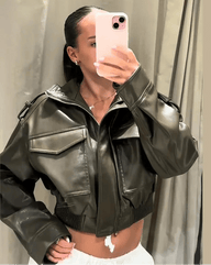 Lilo Faux Leather Jacket