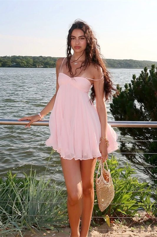 ZEYA - Maisie Off Shoulder Chiffon Mini Dress