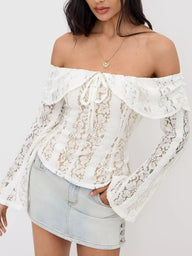 Matilda Off-Shoulder Lace Top