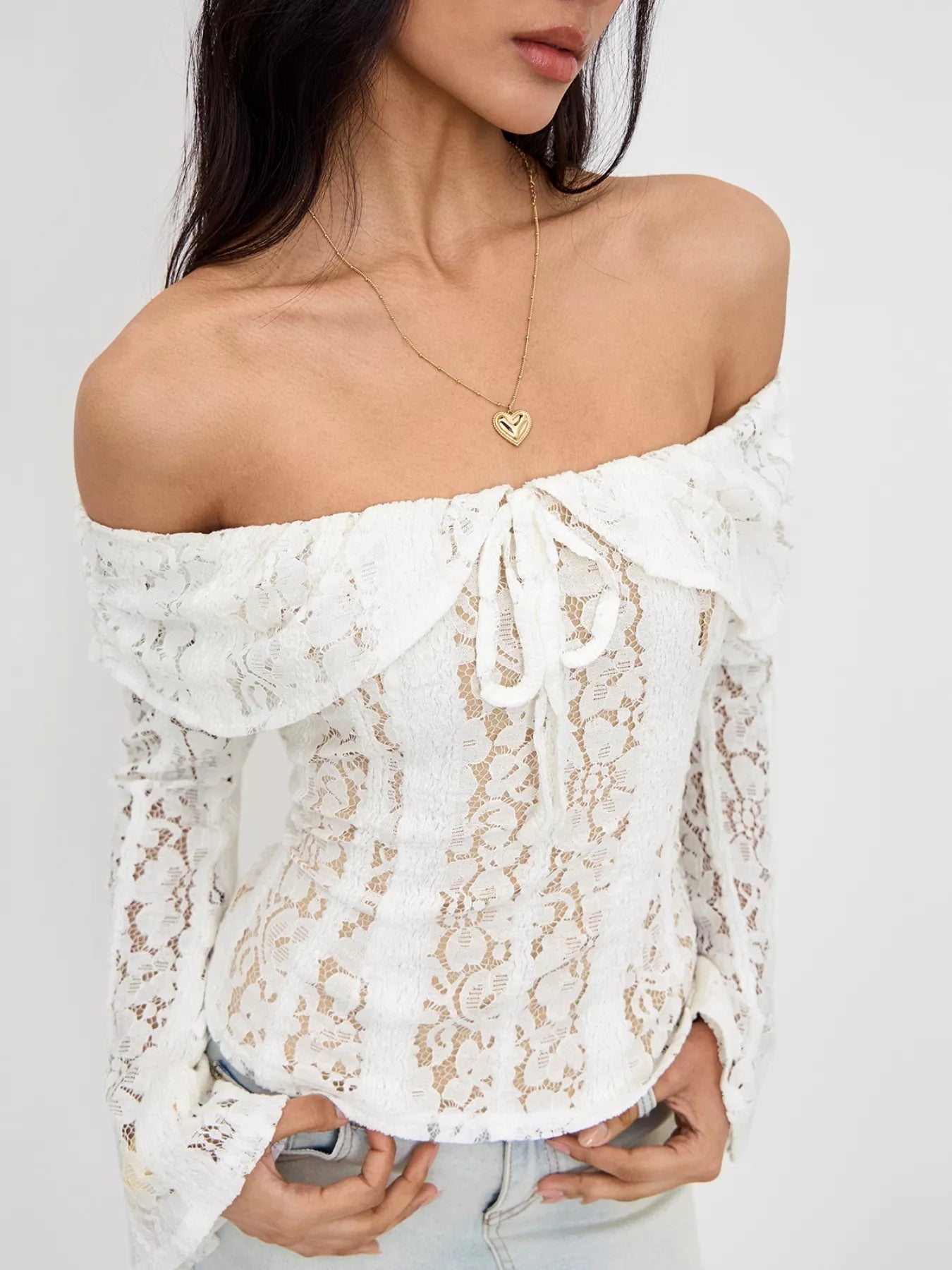 ZEYA - Matilda Off - Shoulder Lace Top