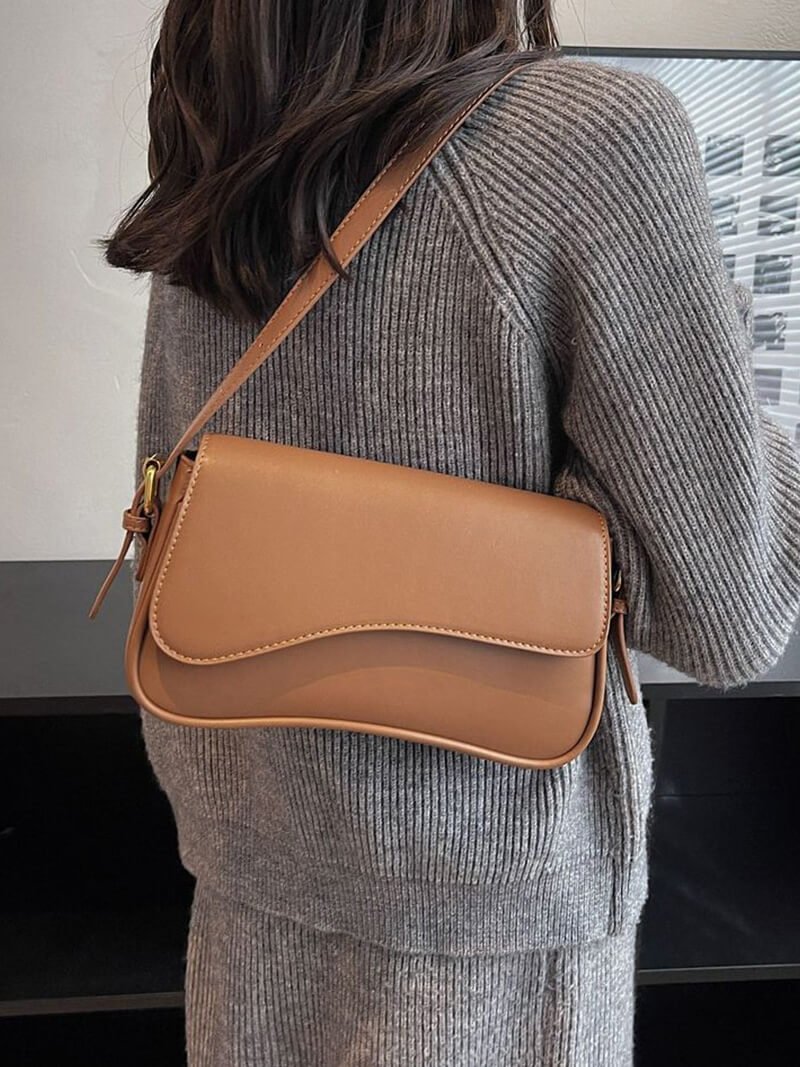Zeya - Mila Shoulder Saddle Bag Silver Regular