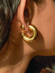 Milena Chunky Hoop Earrings