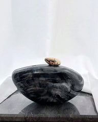 Miriam Shell-Shaped Acrylic Clutch
