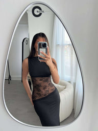 Nancy Maxi Dress with Lace Details