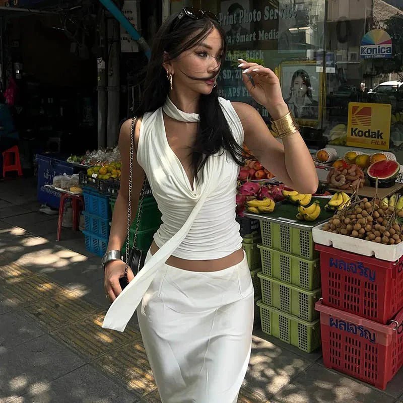 ZEYA - Natasha Tie-Up Sleeveless Top