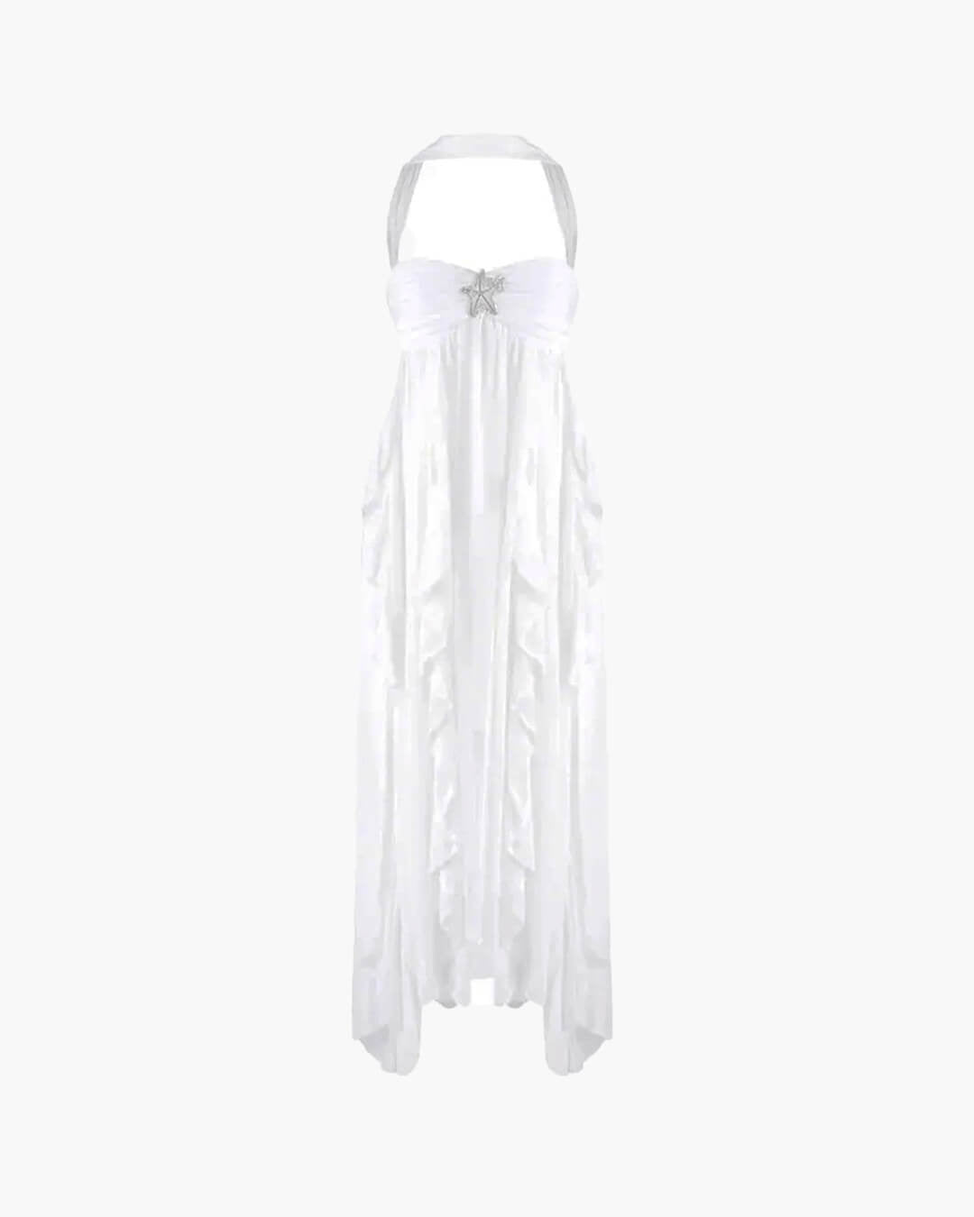 ZEYA - Nela Strapless Ruffled Maxi Dress