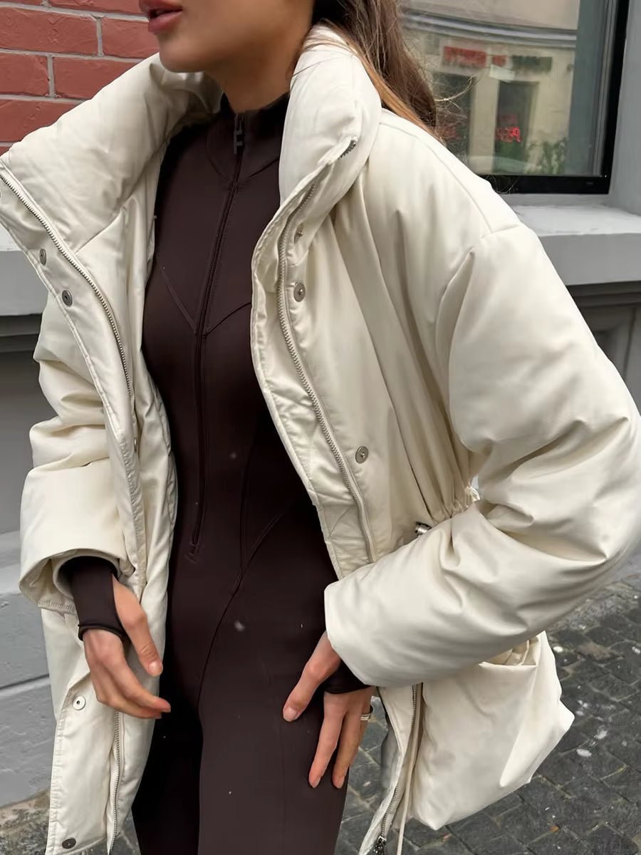 ZEYA - Neri Stand Collar Padded Puffer Coat
