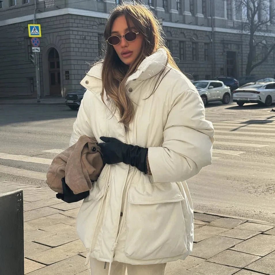 ZEYA - Neri Stand Collar Padded Puffer Coat