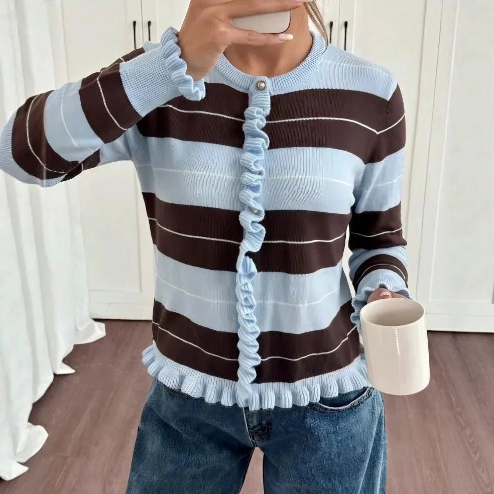 ZEYA - Nicole Striped Knit Pullover