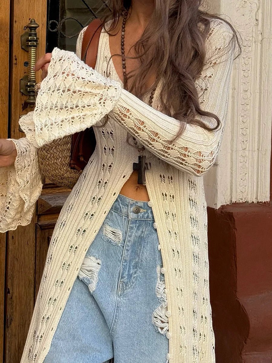 ZEYA - Noelle Knitted Button-Front Cardigan