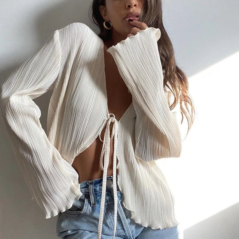 ZEYA - Normani Pleated longsleeve Top