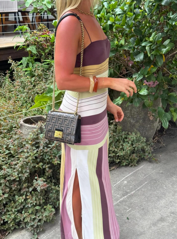 ZEYA - Olea Striped Knit Midi Dress