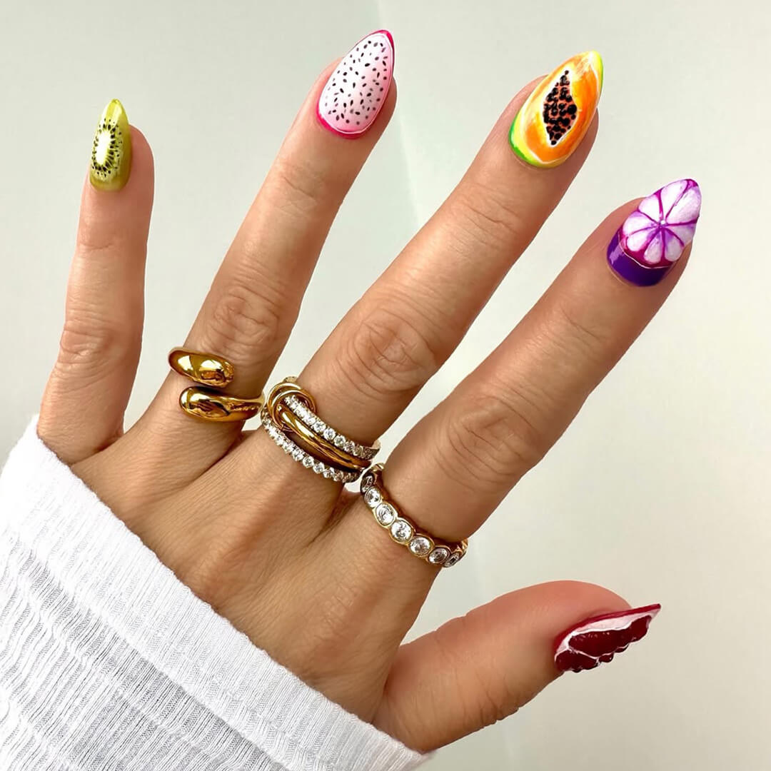 ZEYA - Pamela Sparkling Rhinestone Three Stacked Ring