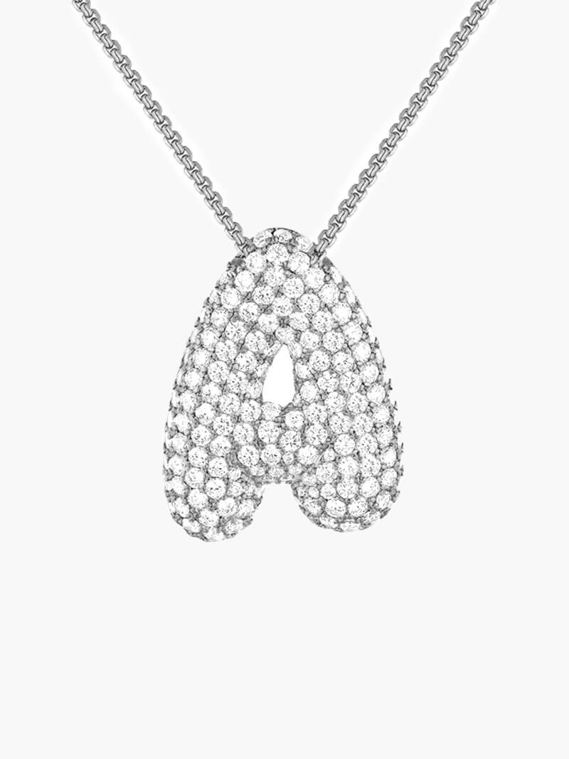ZEYA - Pavé Letter Necklace