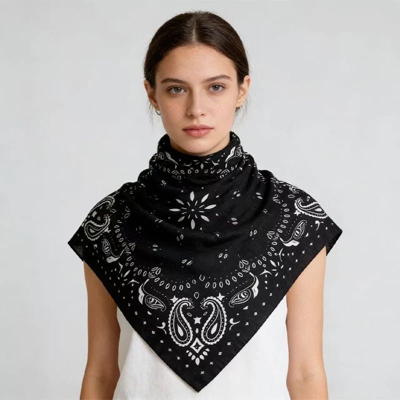 ZEYA - Portia Paisley Square Scarf