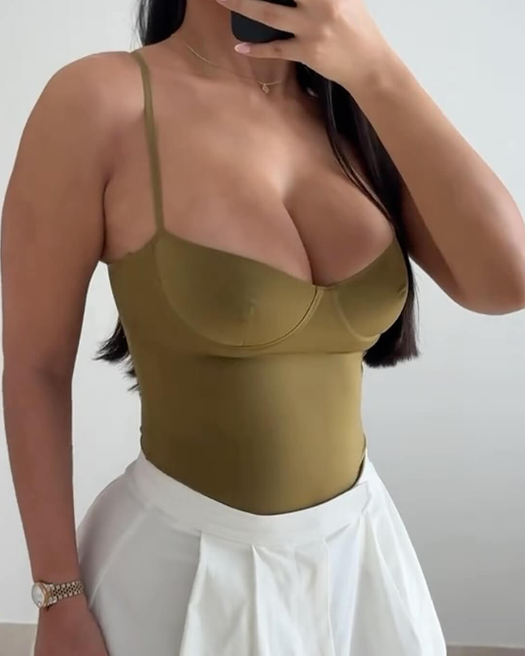 ZEYA - Rina Satin Camisole Bodysuit