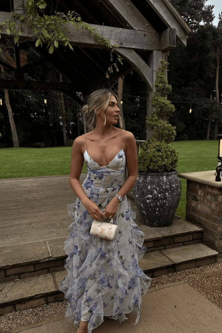 ZEYA - Ruffa Ruffled Floral Maxi Dress