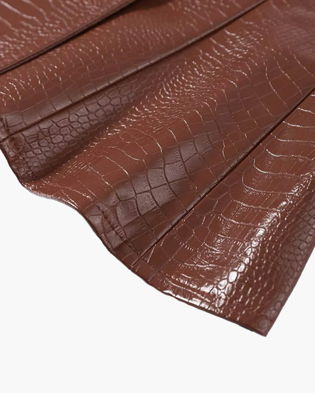 ZEYA - Ruth Croc Embossed Faux Leather Jacket