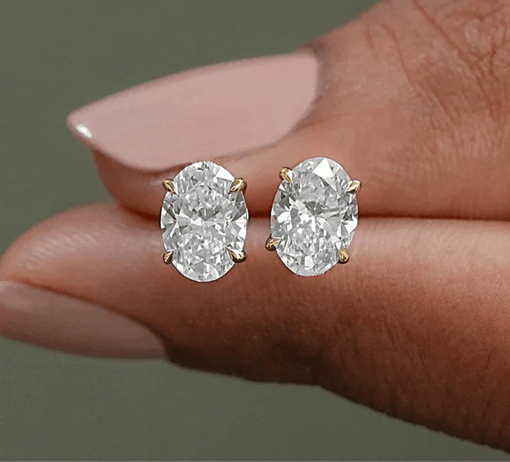 ZEYA - Sandra Oval Cut Zirconia Earrings