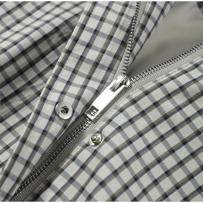 ZEYA - Scarlet Plaid Zip Jacket