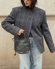 Selene Plaid Blazer Jacket