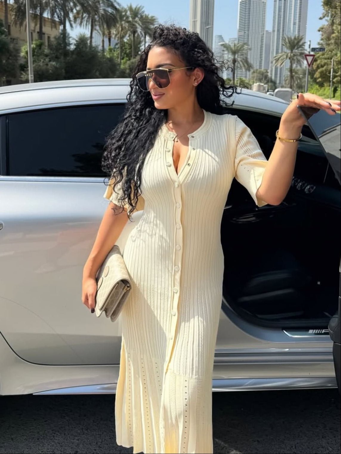 ZEYA - Shelly Bodycon Knitted Maxi Dress