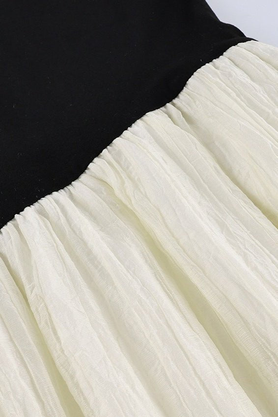 ZEYA - Tessa Contrast Irregular Maxi Dress