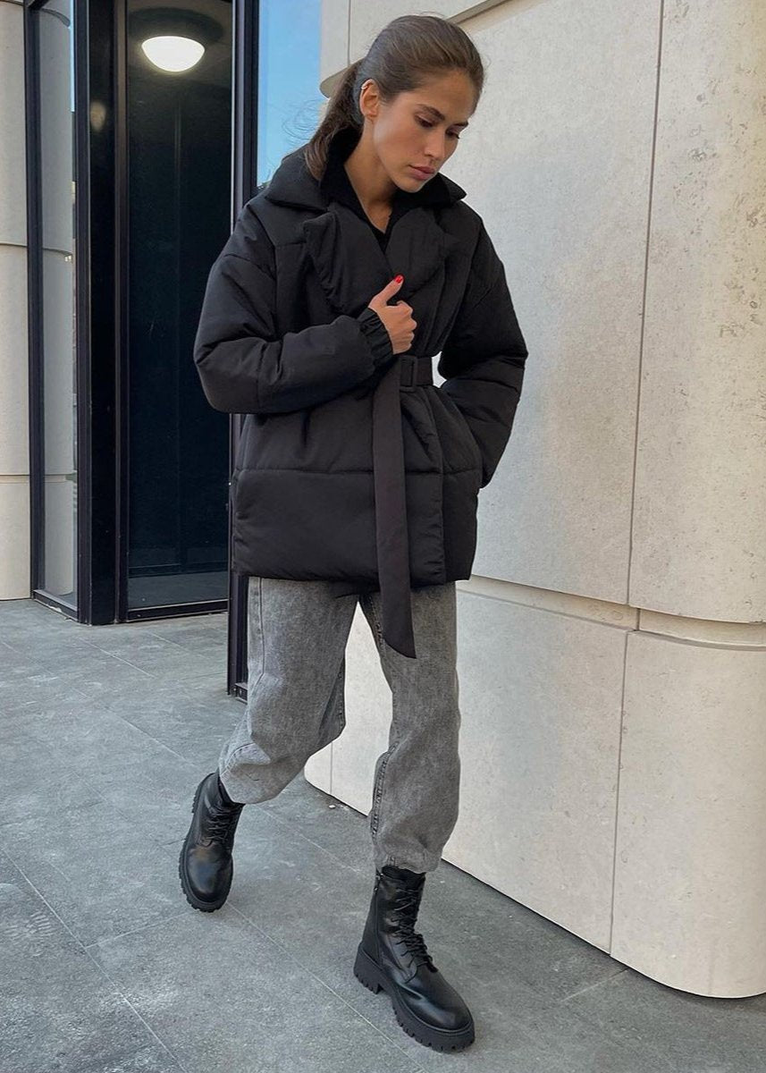 ZEYA - Thalia Belted Puffer Jacket