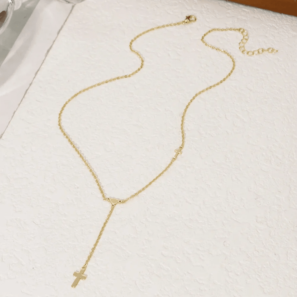 ZEYA - Valencia Cross Pendant Necklace