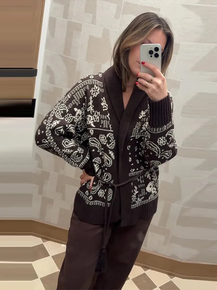 ZEYA - Valerie Jacquard Knit Cardigan