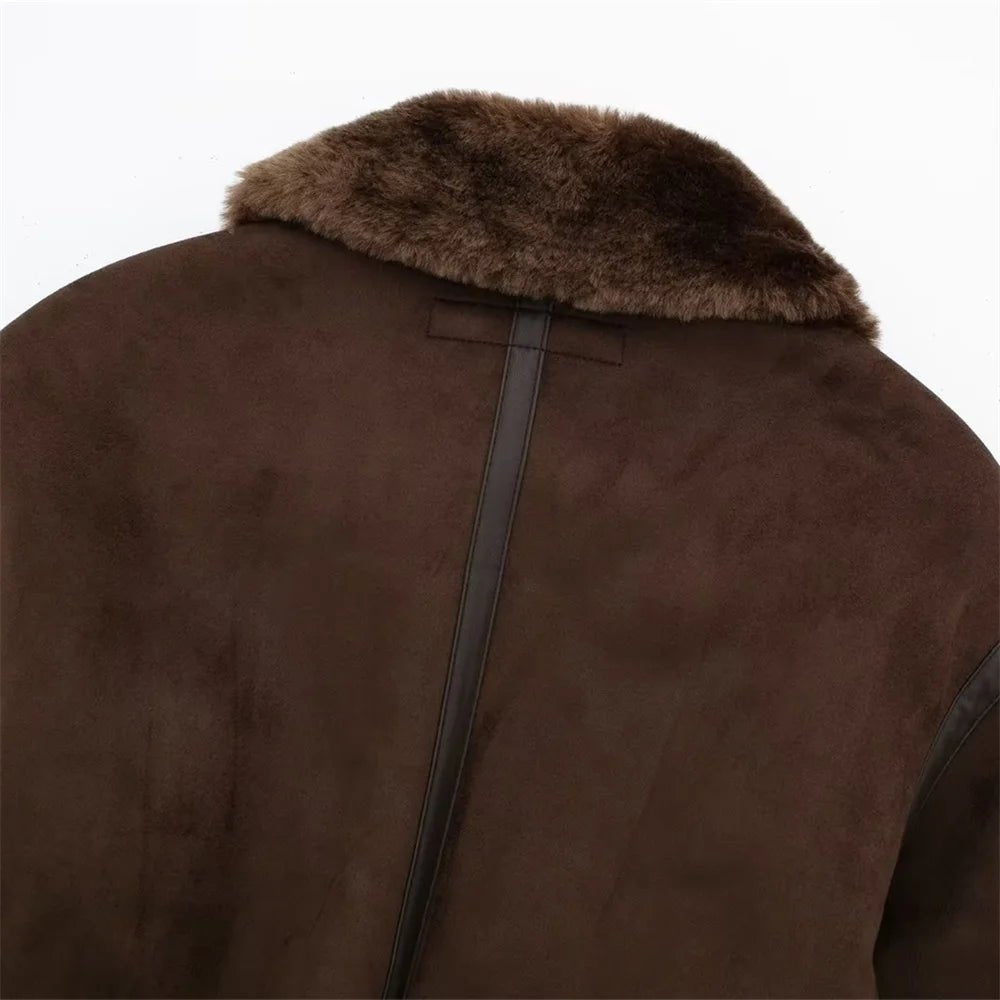 ZEYA - Vera Suede Short Bomber Jacket