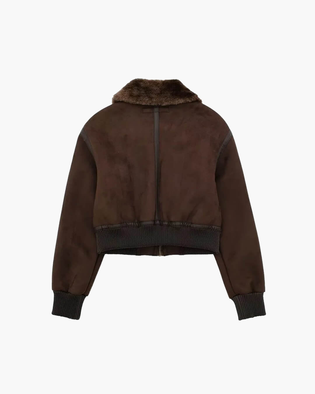 ZEYA - Vera Suede Short Bomber Jacket